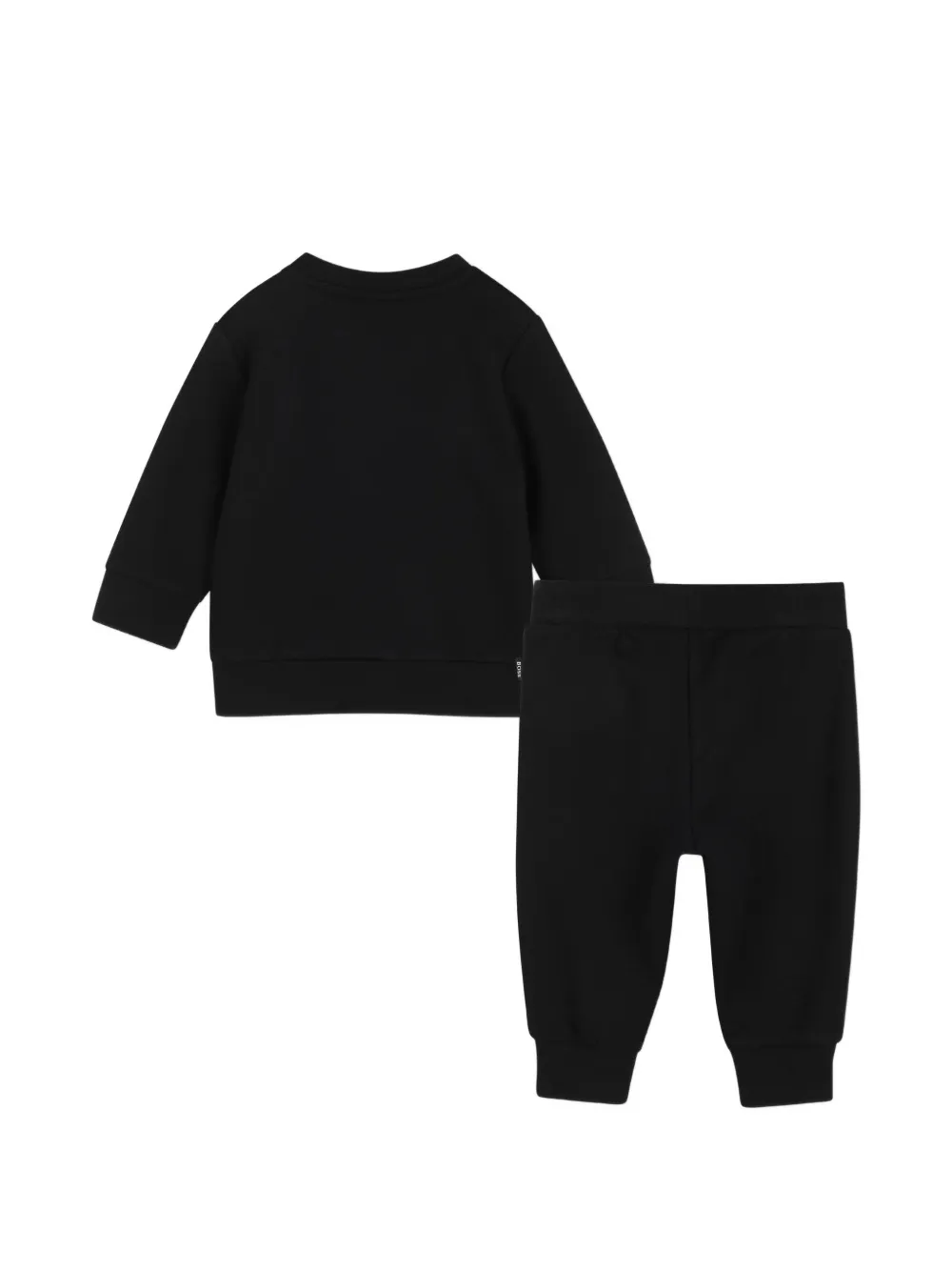 BOSS Kidswear Trainingspak met logo-patch en colourblocking Zwart