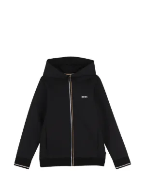 MM6 Maison Margiela Kids Numeric Signature Hoodie | Black | FARFETCH