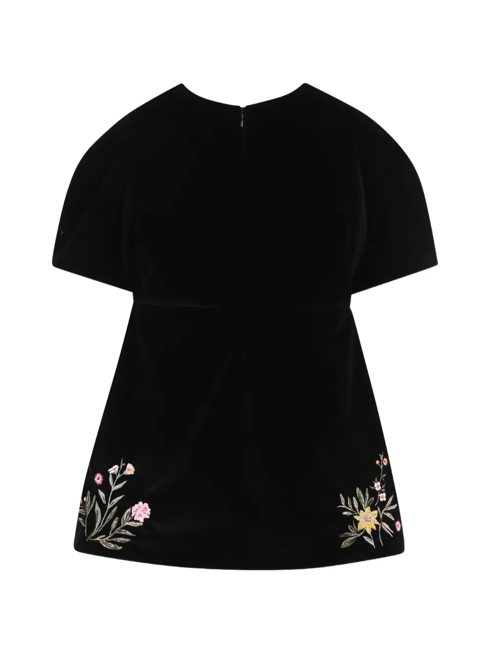 Givenchy Kids Fluwelen jurk Zwart