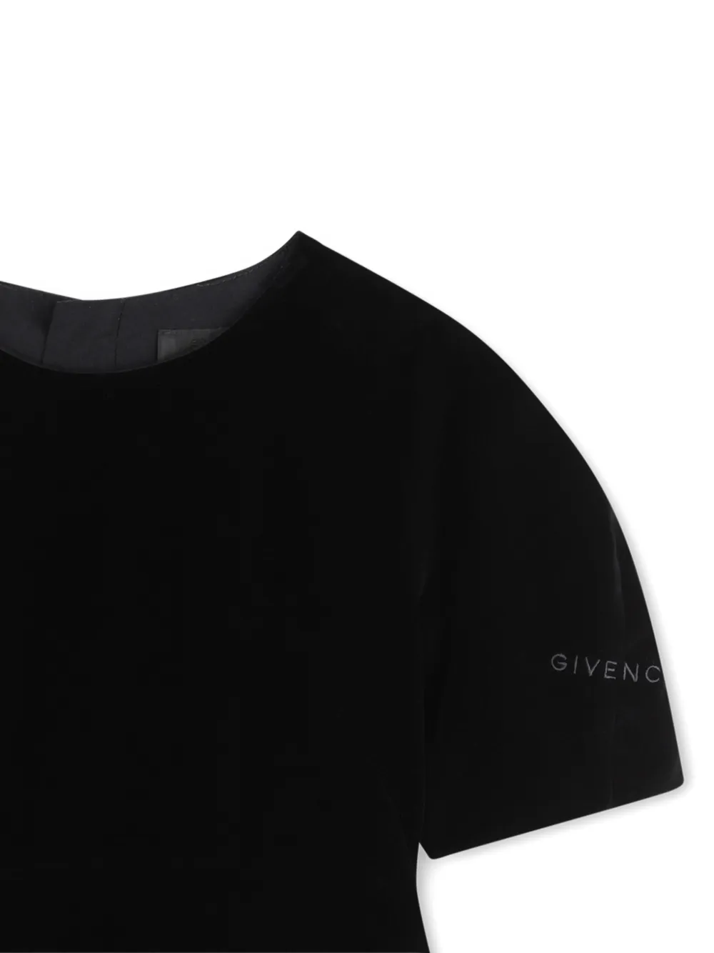 Givenchy Kids Fluwelen jurk Zwart
