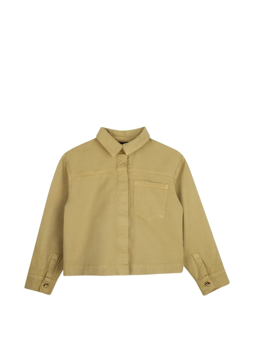 Givenchy Kids pleated-back shirt - Gelb