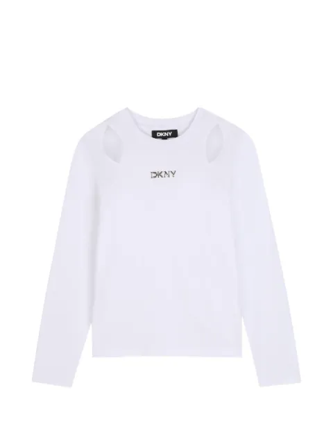 Dkny Kids t-shirt à découpes au dos