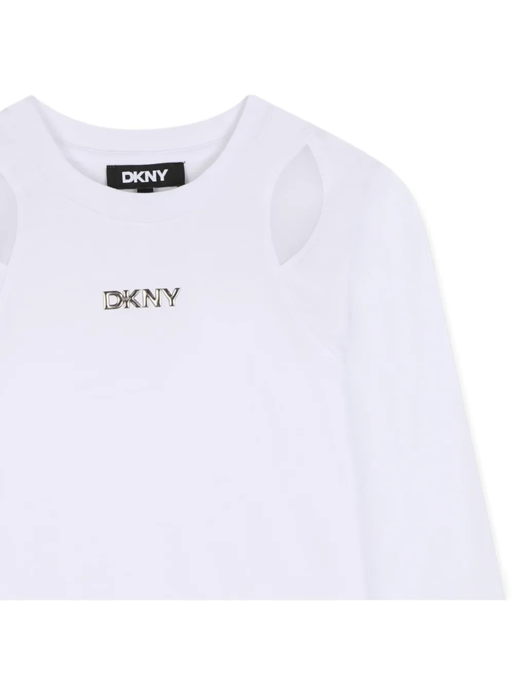 Dkny Kids T-shirt met uitgesneden detail Wit