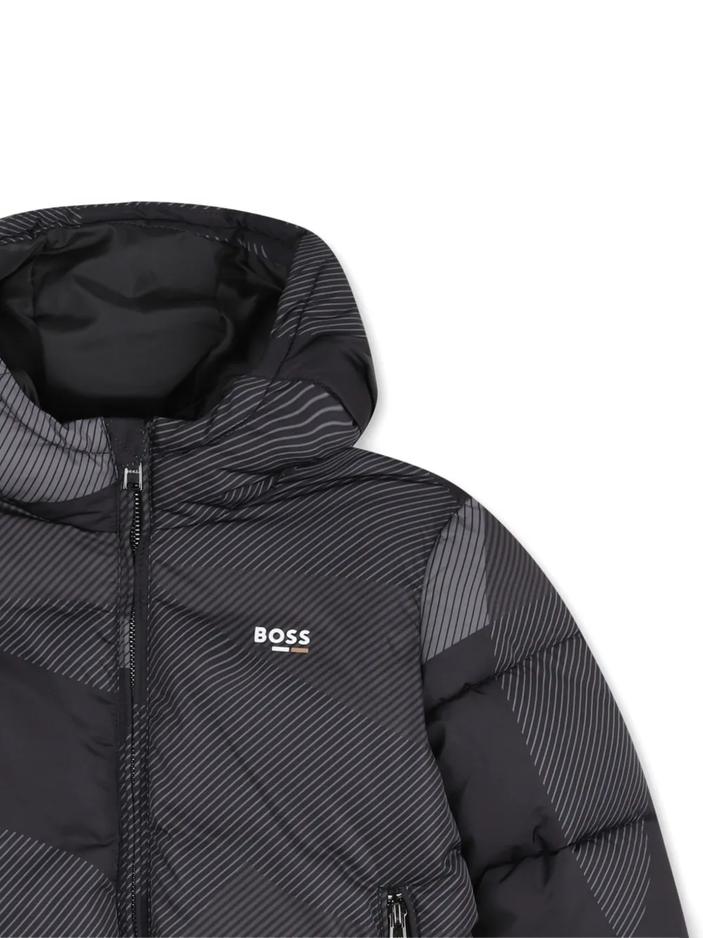 BOSS Kidswear Jack met monogramprint Zwart