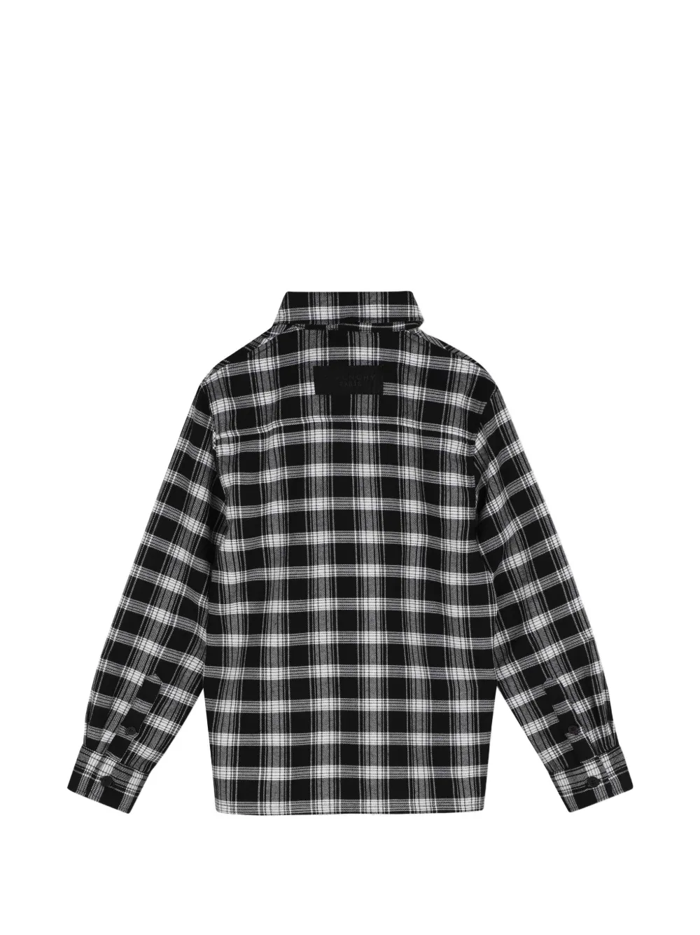 Givenchy Kids Geruit shirt Zwart
