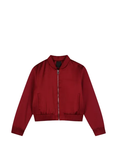 Givenchy Kids logo-embroidered zip-up bomber