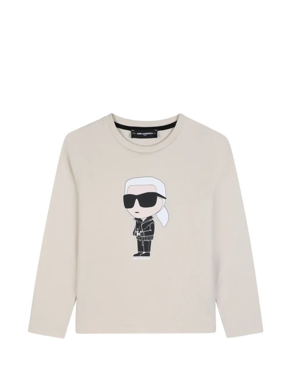Karl Lagerfeld Kids T-shirt con stampa Ikonik - Toni neutri