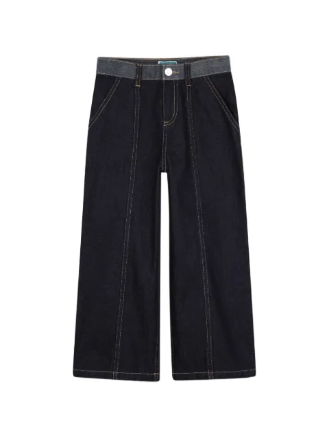 Kenzo Kids seam-detail wide-leg jeans