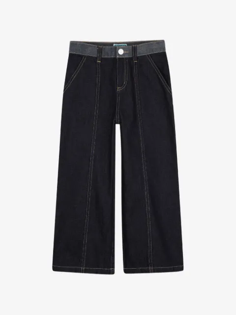 Kenzo Kids jeans anchos con detalle de costuras