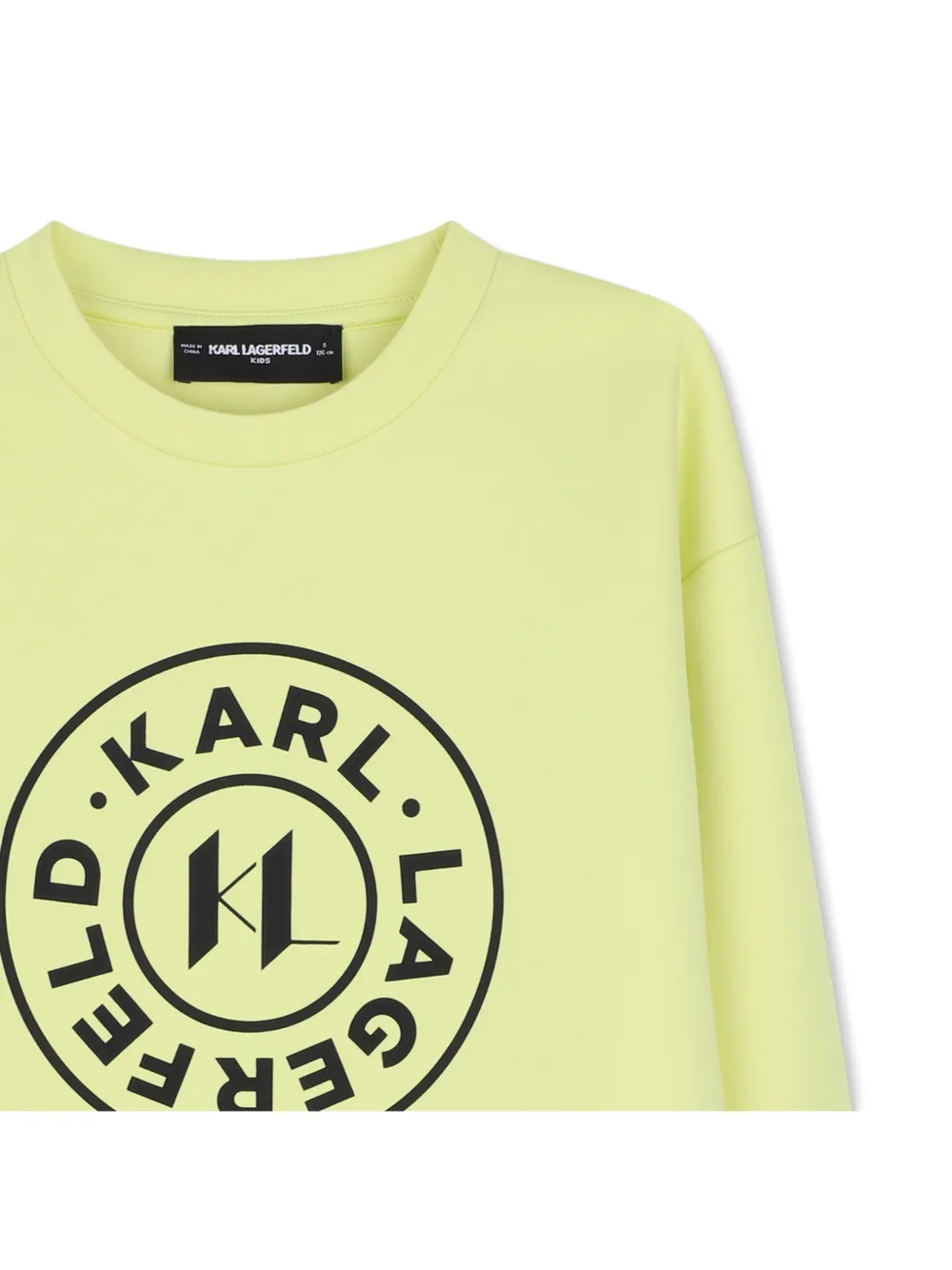 Karl Lagerfeld Kids Sweater met logoprint Geel
