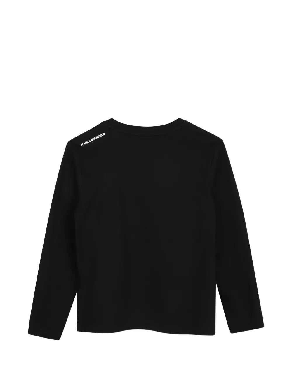 Karl Lagerfeld Kids T-shirt met lange mouwen Zwart