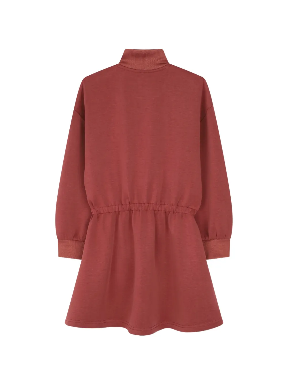 BOSS Kidswear Jurk met trekkoord en kwartrits Rood