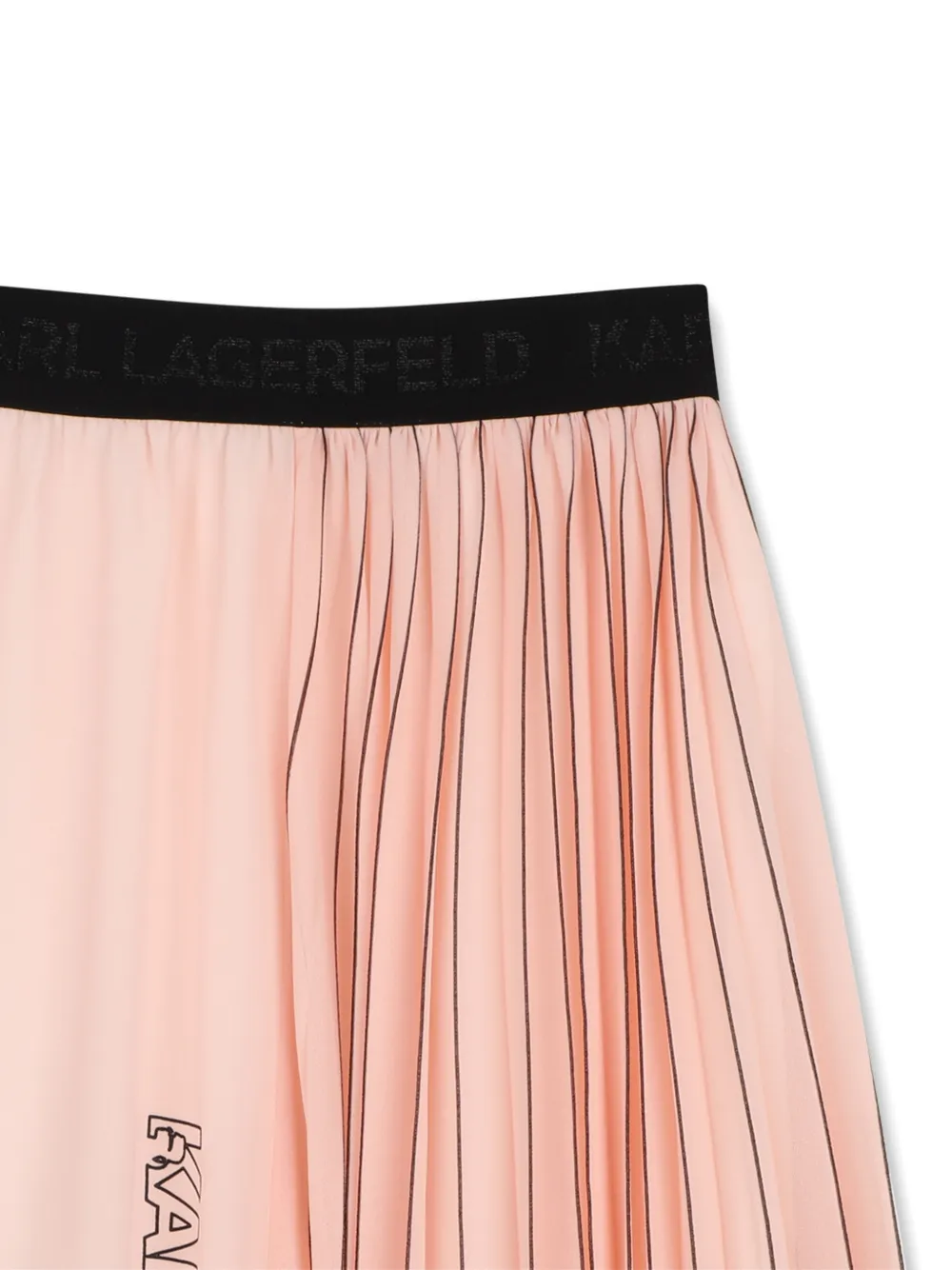 Karl Lagerfeld Kids Midi-rok met logoprint Roze