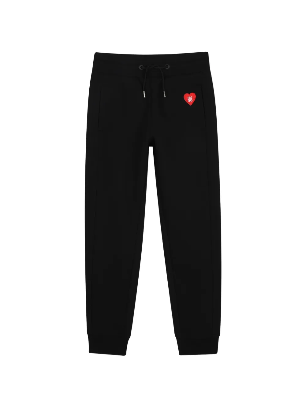 HUGO KIDS Pantaloni sportivi con applicazione - Nero