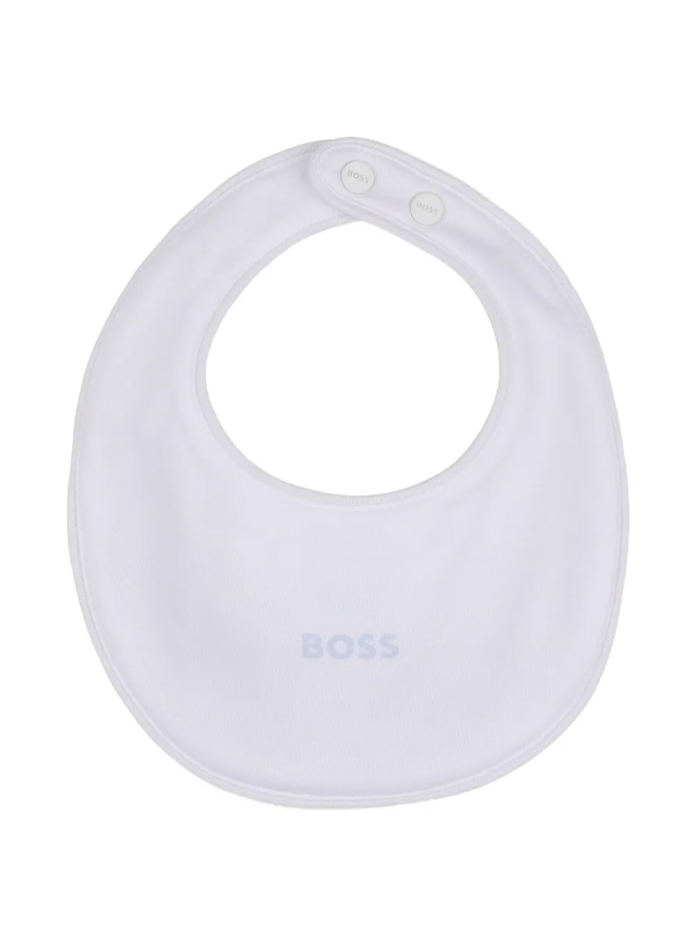BOSS Kidswear Pyama slabbetje en muts met logo-print Wit