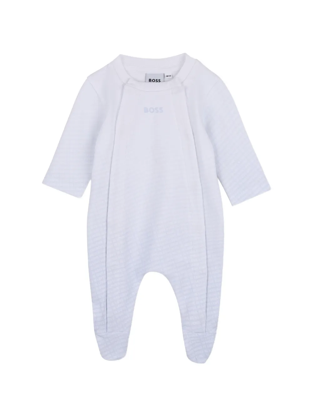 BOSS Kidswear Pyama slabbetje en muts met logo-print Wit