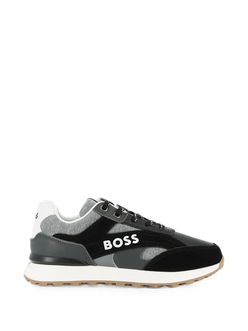 BOSS Kidswear Sneakers met logoprint Zwart