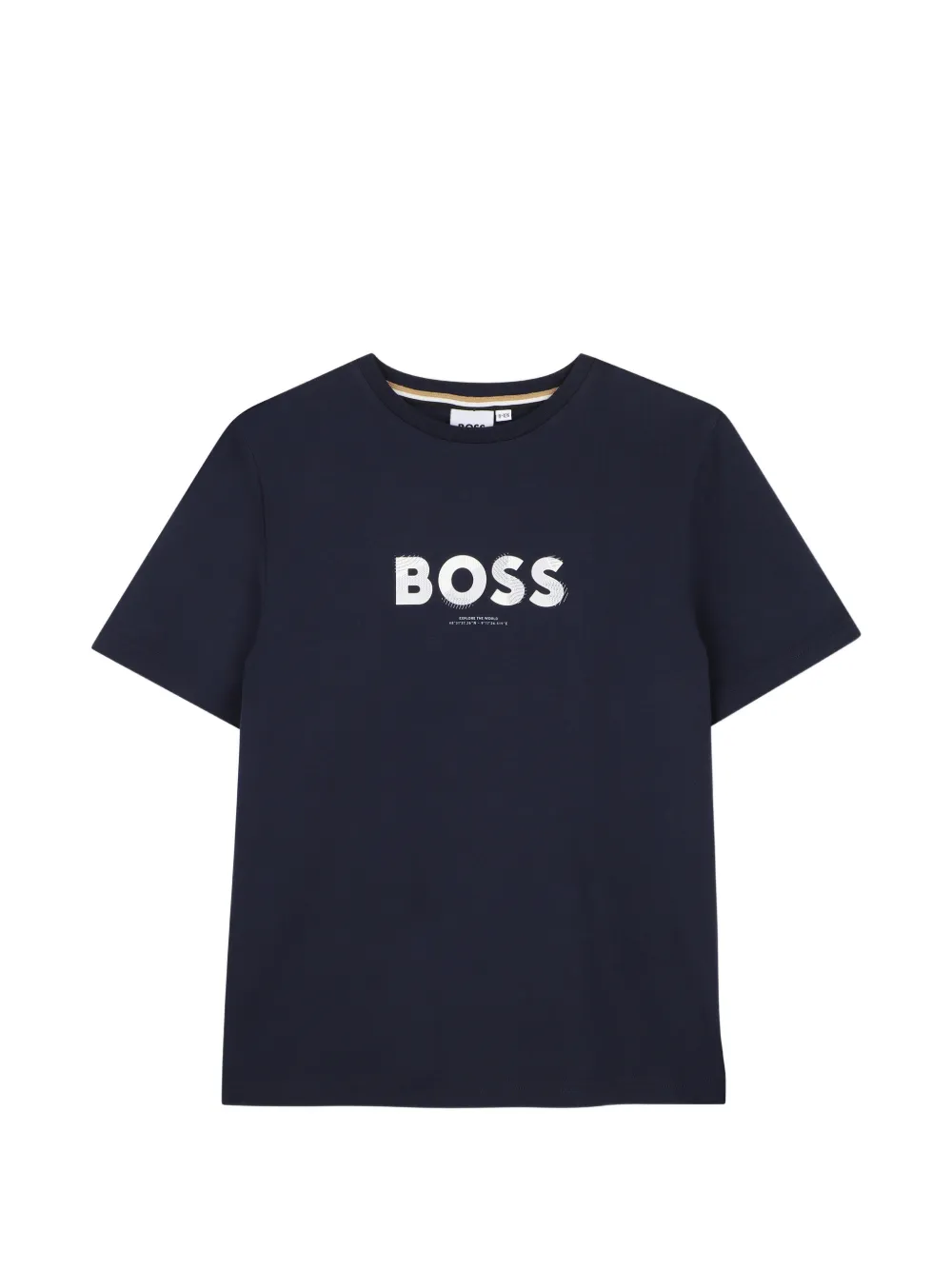 BOSS Kidswear logo-print short-sleeve T-shirt - Blu