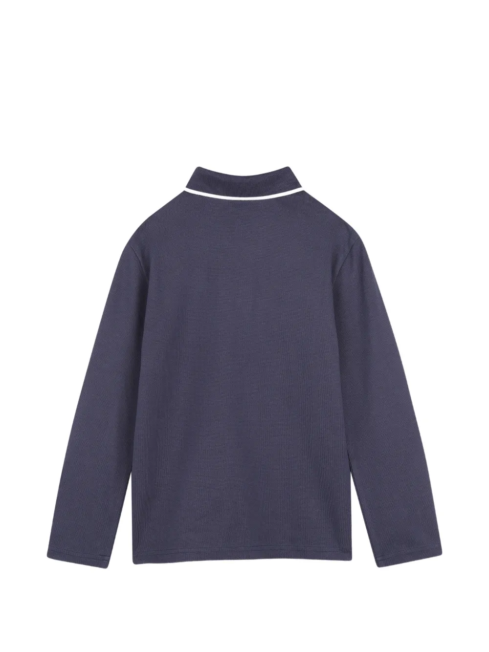 BOSS Kidswear Poloshirt met logoprint Blauw