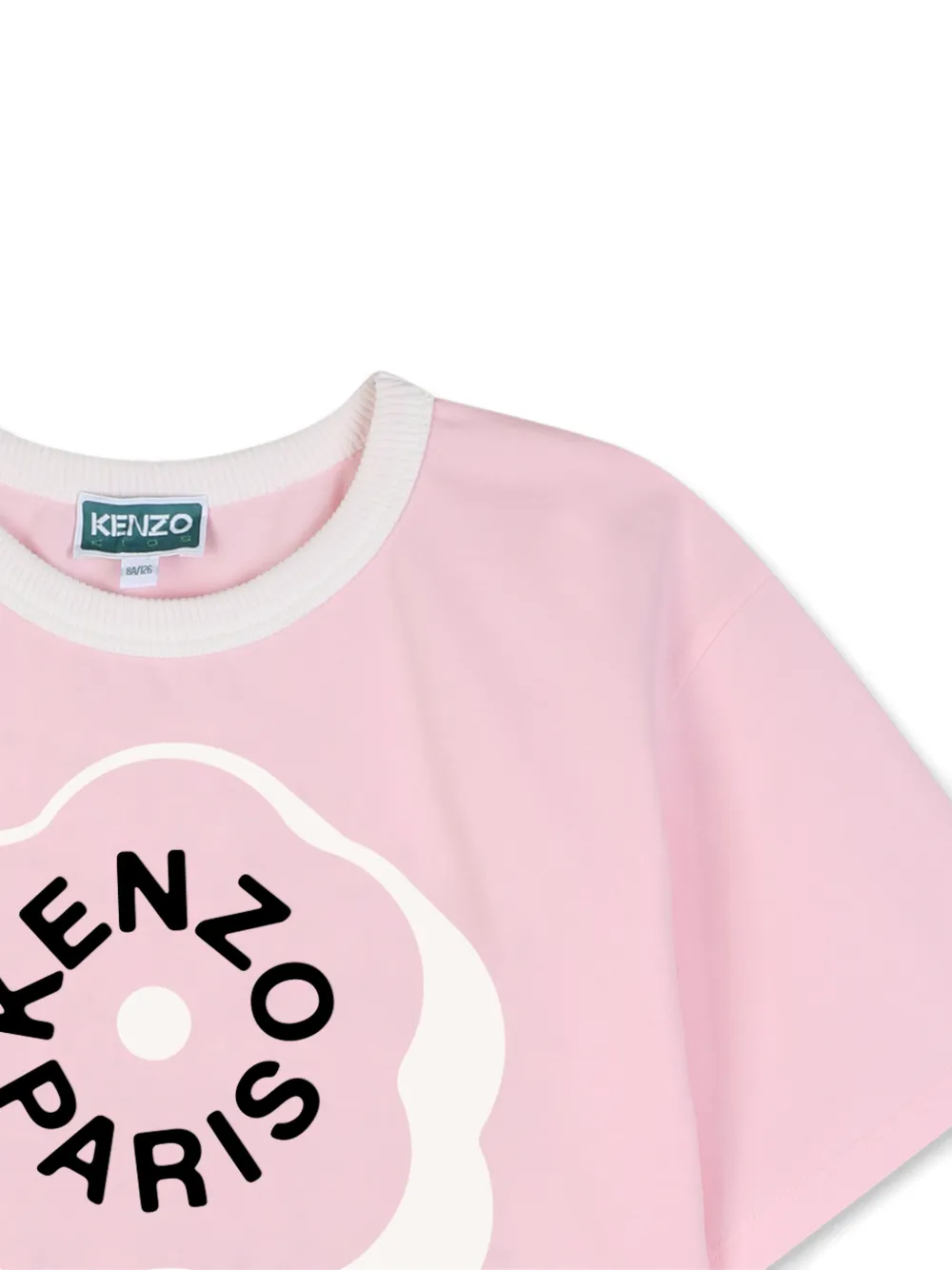 Kenzo Kids T-shirt met bloemenprint Roze