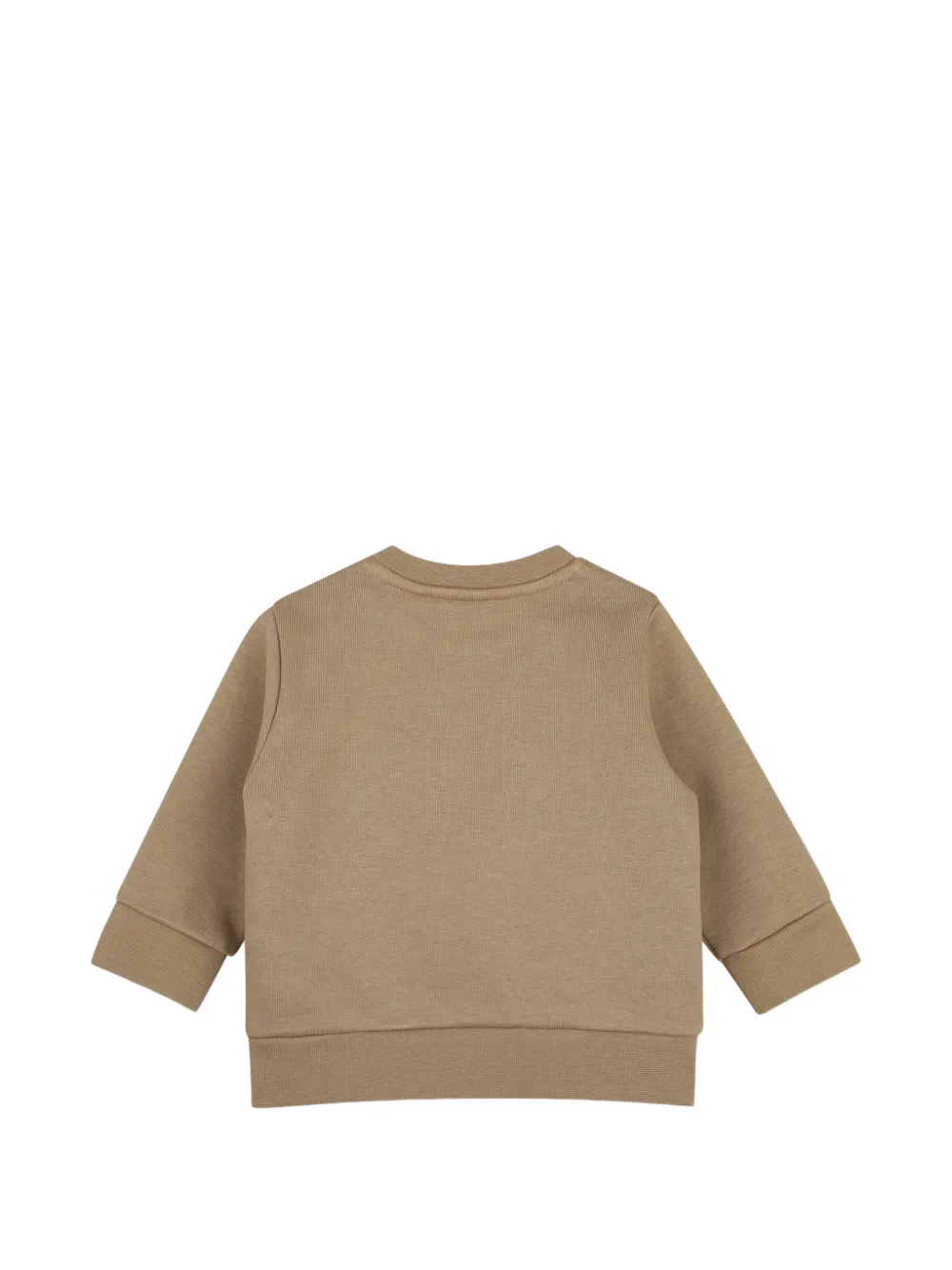 BOSS Kidswear Sweater met logoprint Beige