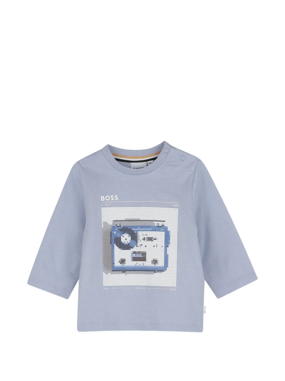 BOSS Kidswear T-shirt con grafica e maniche lunghe - Blu