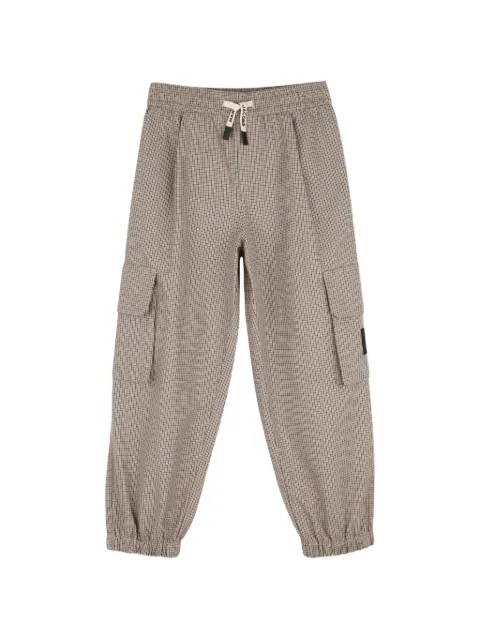 Marc Jacobs Kids pantalones cargo con motivo de cuadros
