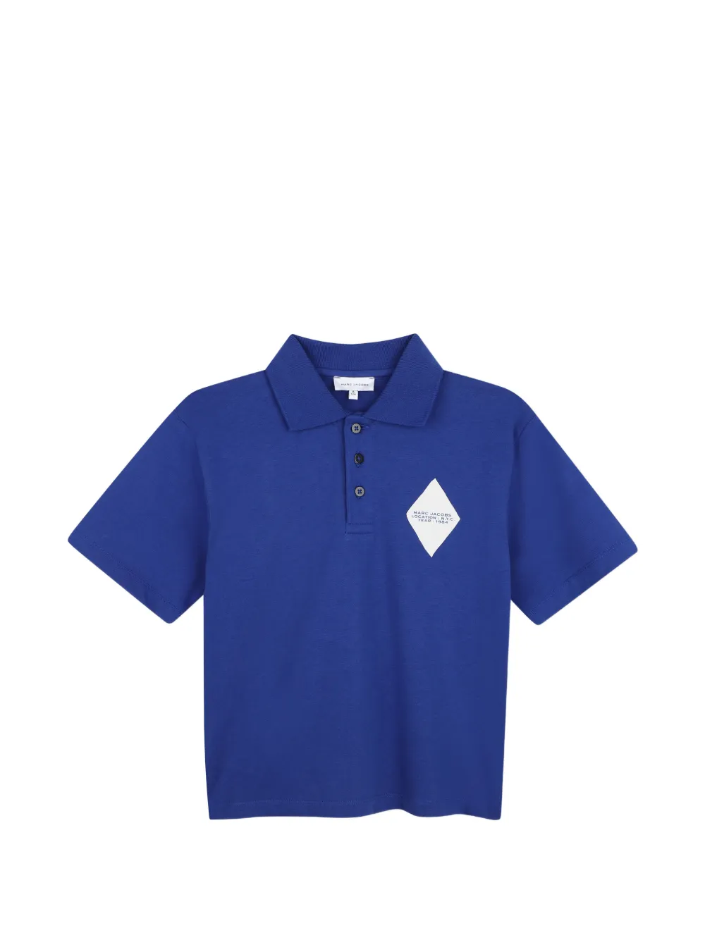 Marc Jacobs Kids Polo a rombi - Blu