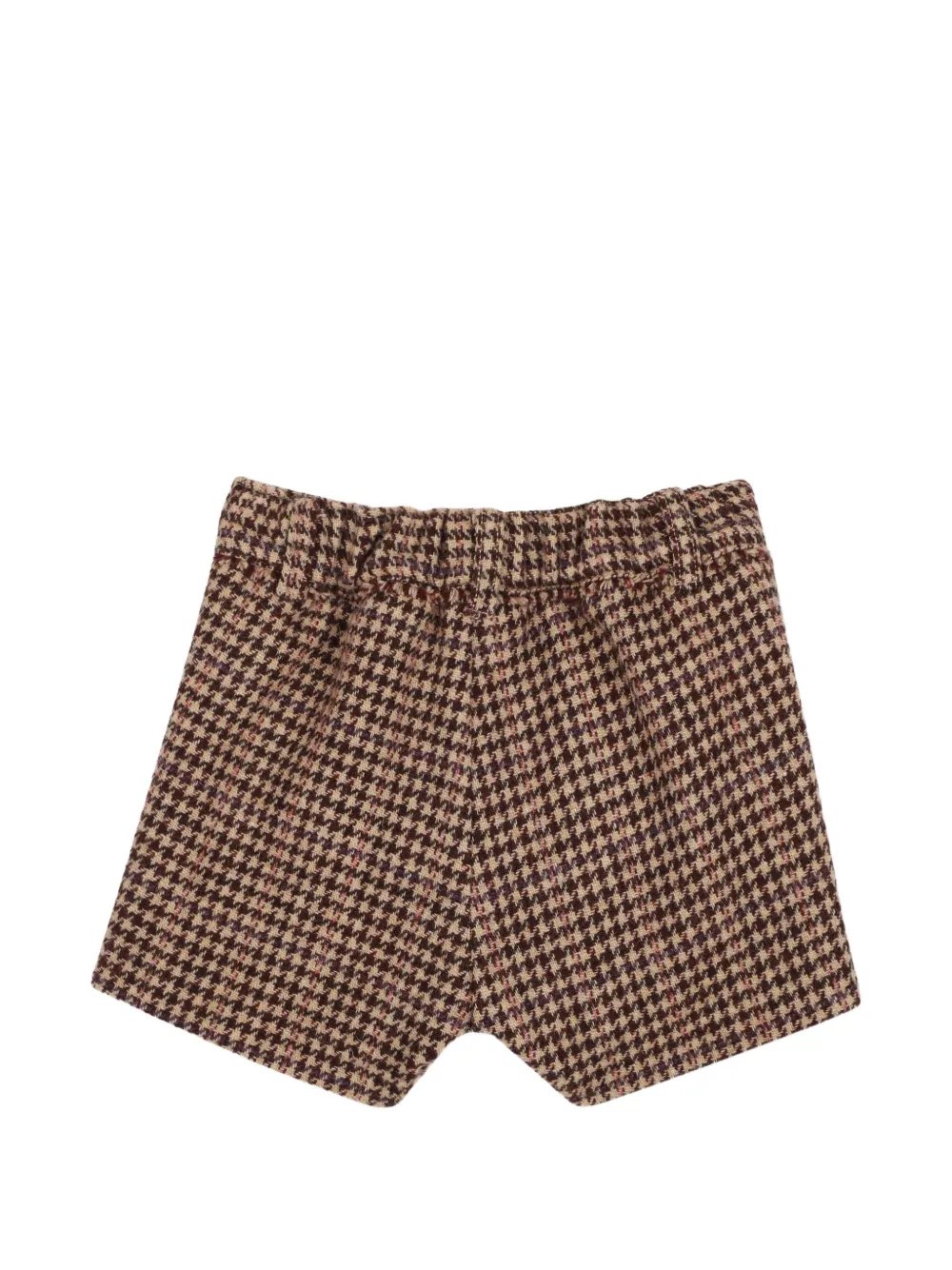 Chloé Kids Shorts met pied-de-poule print Beige