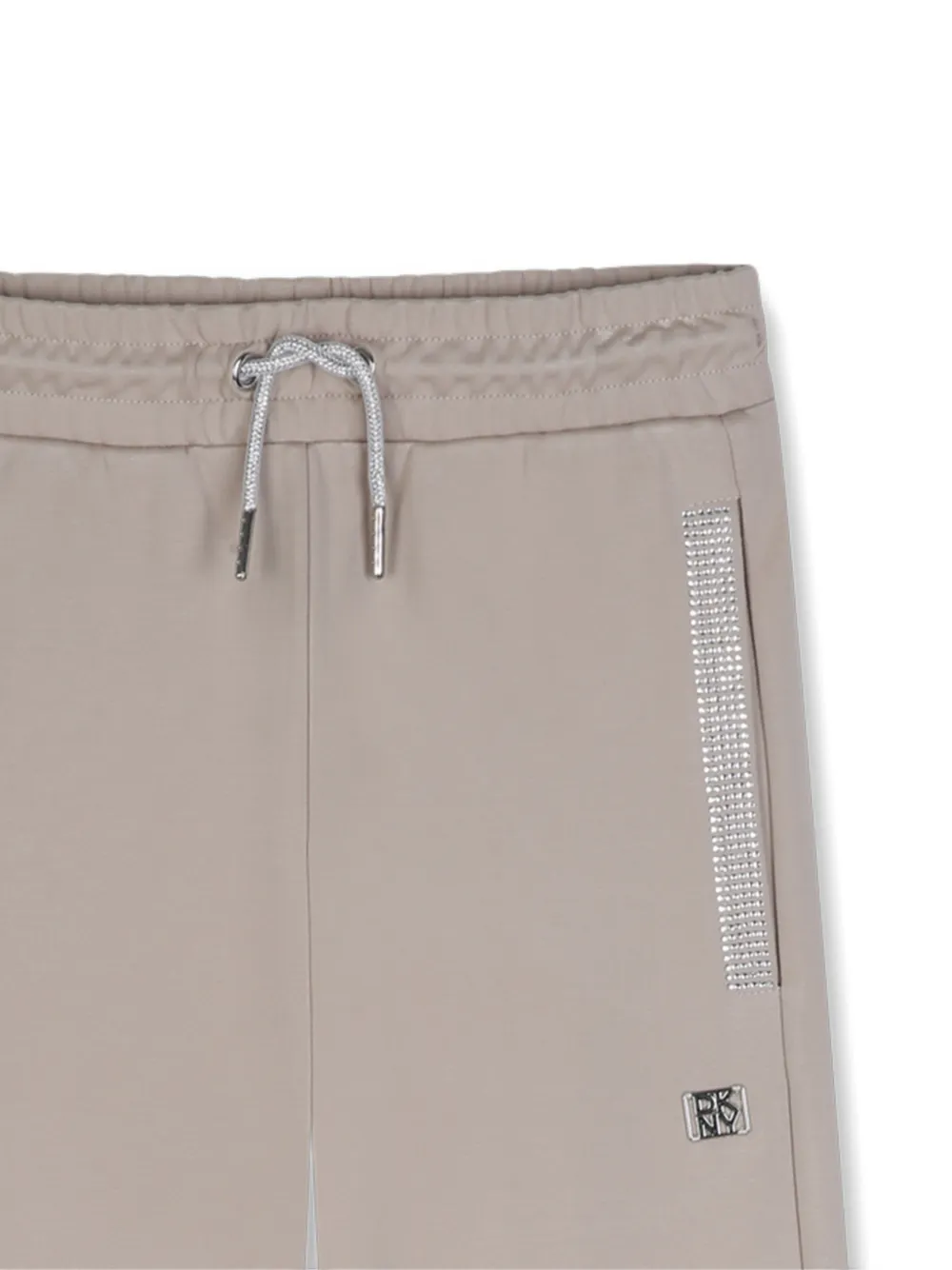 Dkny Kids Trainingsbroek verfraaid met kristallen en trekkoord Beige