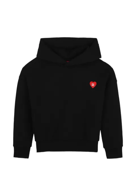 HUGO KIDS heart-patch hoodie