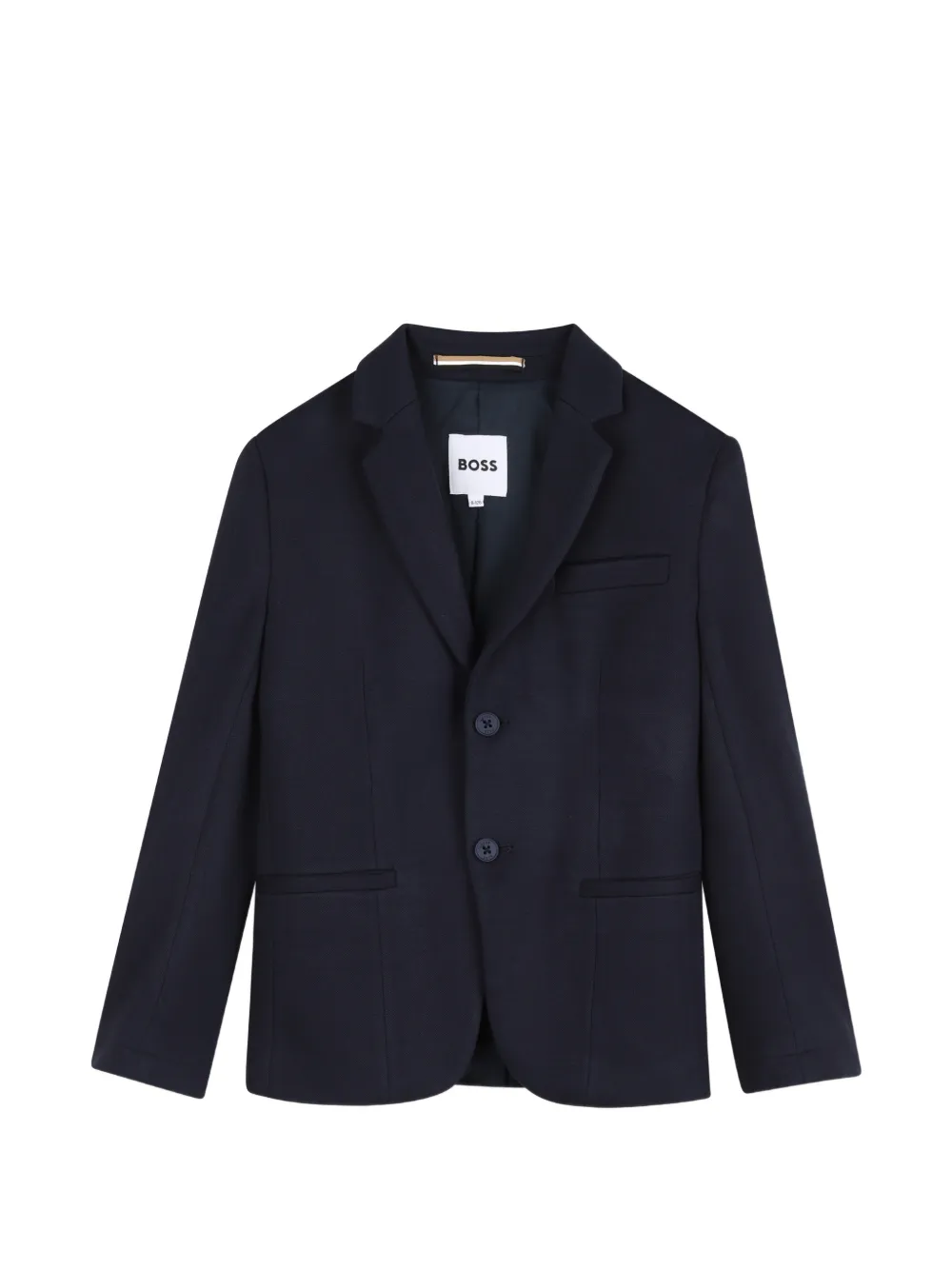 BOSS Kidswear Giacca monopetto con revers a lancia - Blu