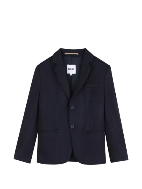 BOSS Kidswear single-breasted notch-lapels jacket
