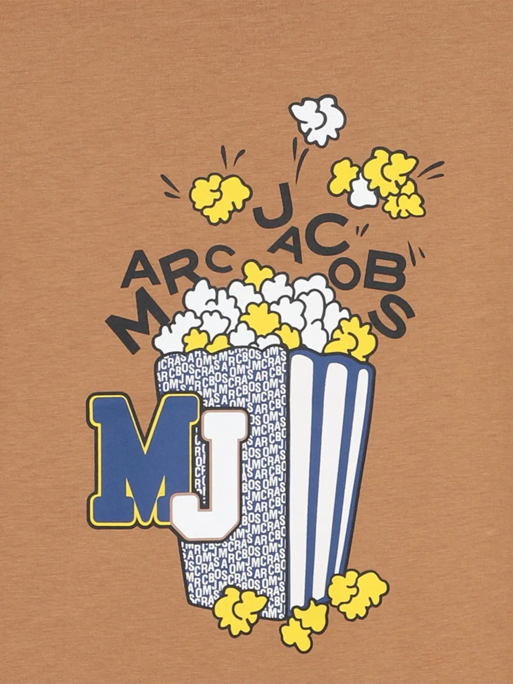 Marc Jacobs Kids T-shirt met grafische print Beige