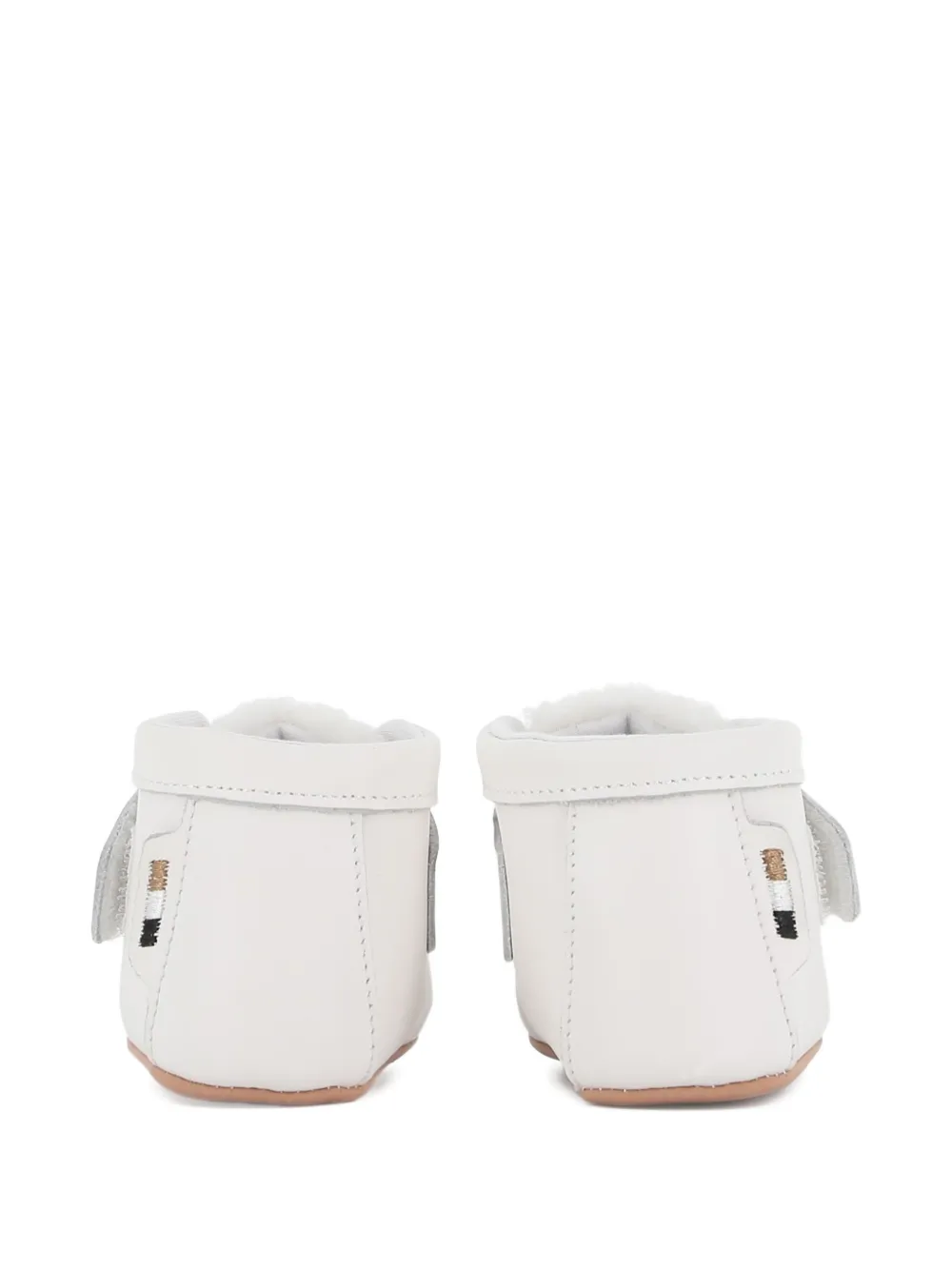 BOSS Kidswear Enkellaarzen met klittenband Wit