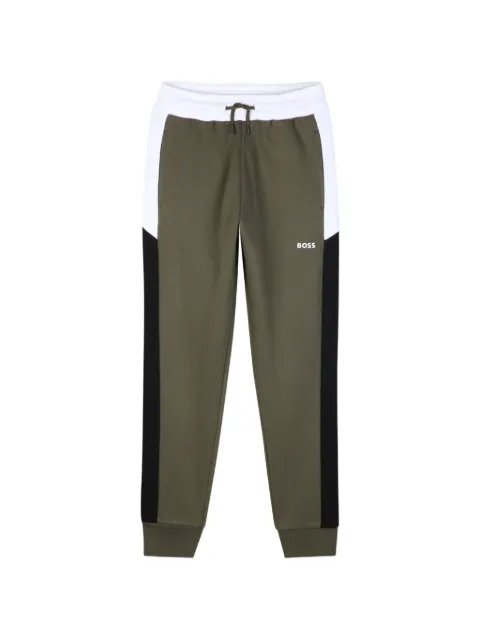 BOSS Kidswear logo-print panelled track pants