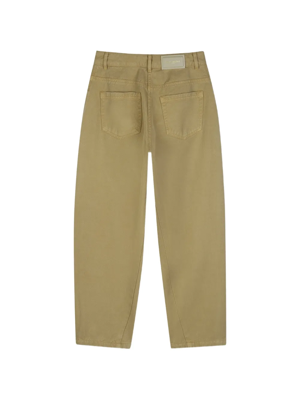 Givenchy Kids Broek met logo-patch en gebogen pijpen Beige