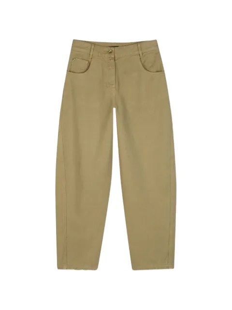 Givenchy Kids logo-patch curved-leg trousers