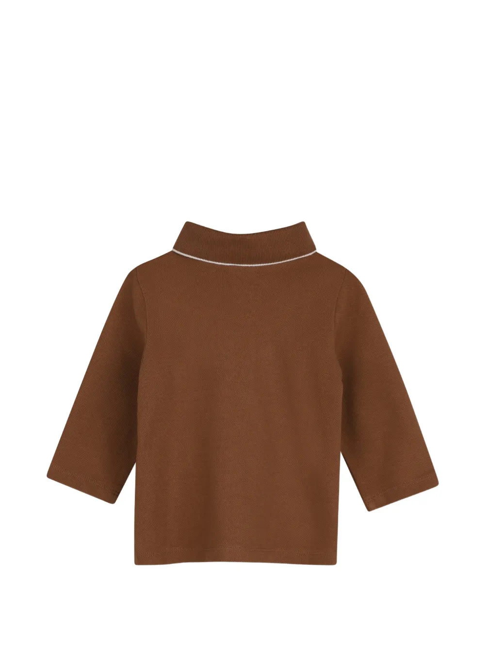 BOSS Kidswear Poloshirt met logoprint Bruin