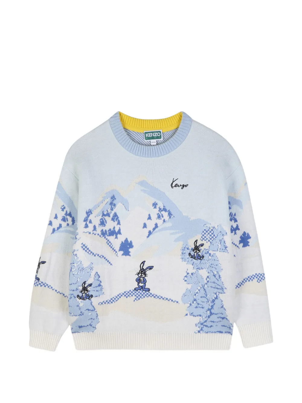 Kenzo Kids Maglione con stampa grafica - Blu