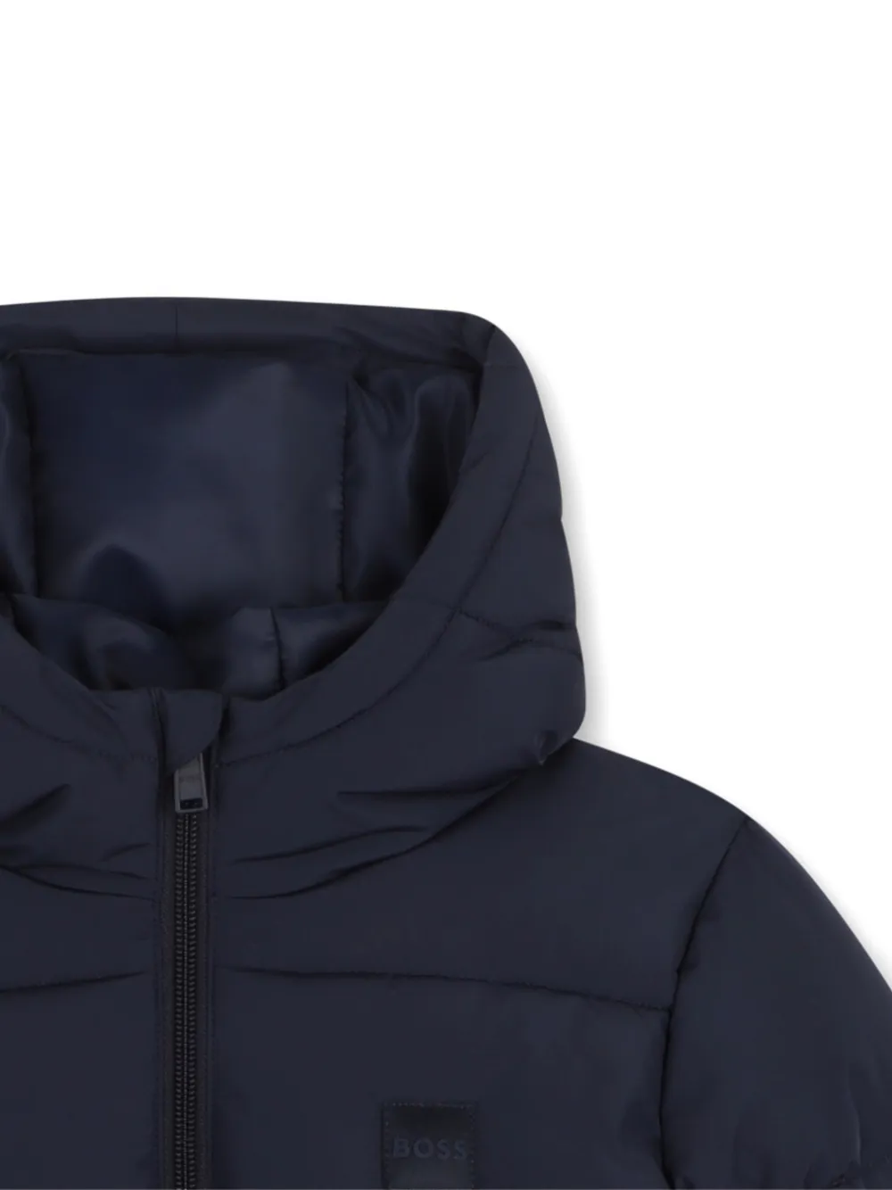 BOSS Kidswear Gewatteerd jack Blauw