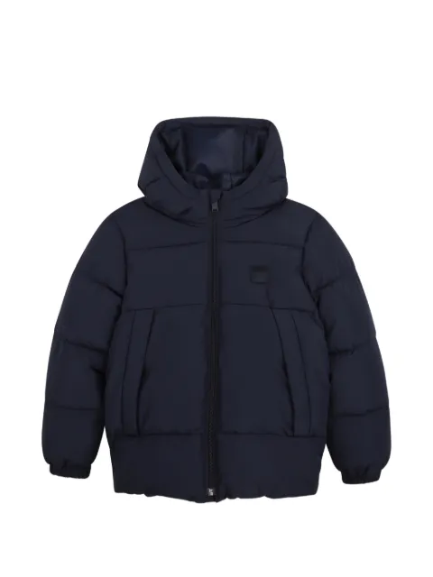 BOSS Kidswear hooded padded jacket
