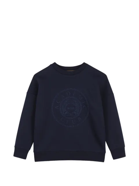 BOSS Kidswear logo-embroidered sweatshirt