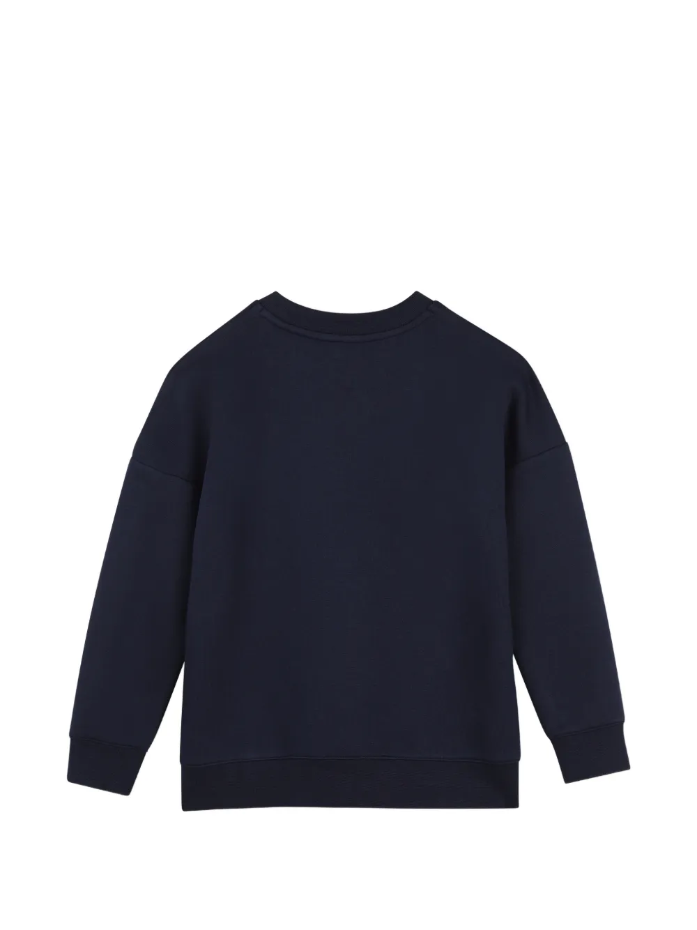BOSS Kidswear Sweater met geborduurd logo Blauw