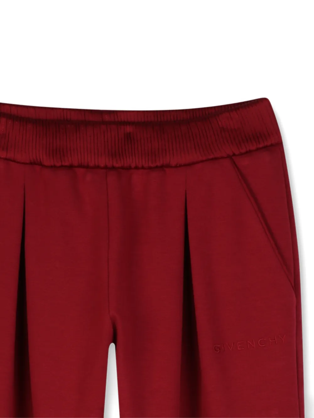 Givenchy Kids Trainingsbroek met plooien en geborduurd logo Rood