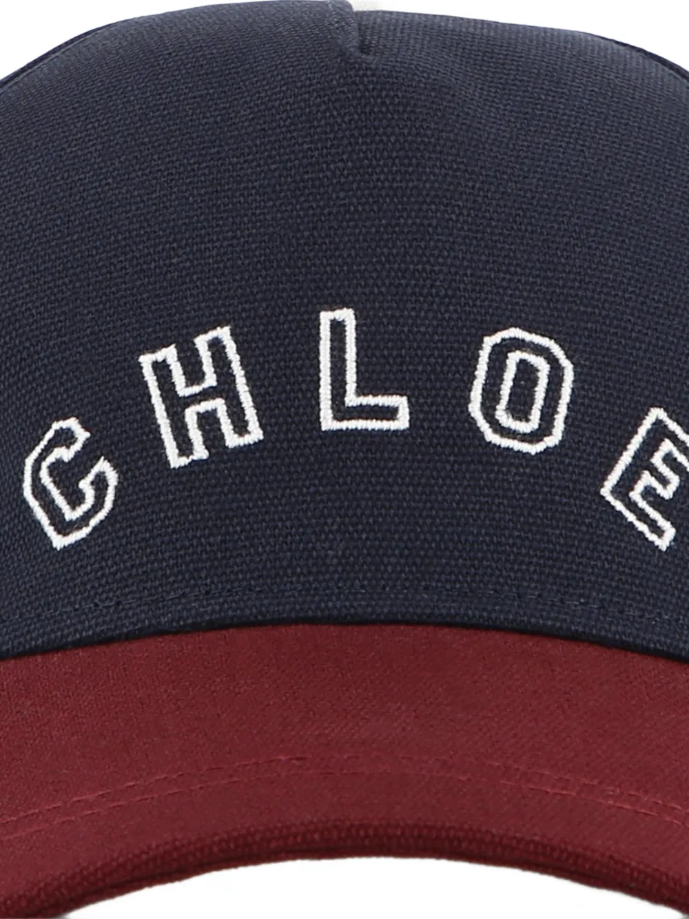 Chloé Kids Honkbalpet met geborduurd logo Blauw