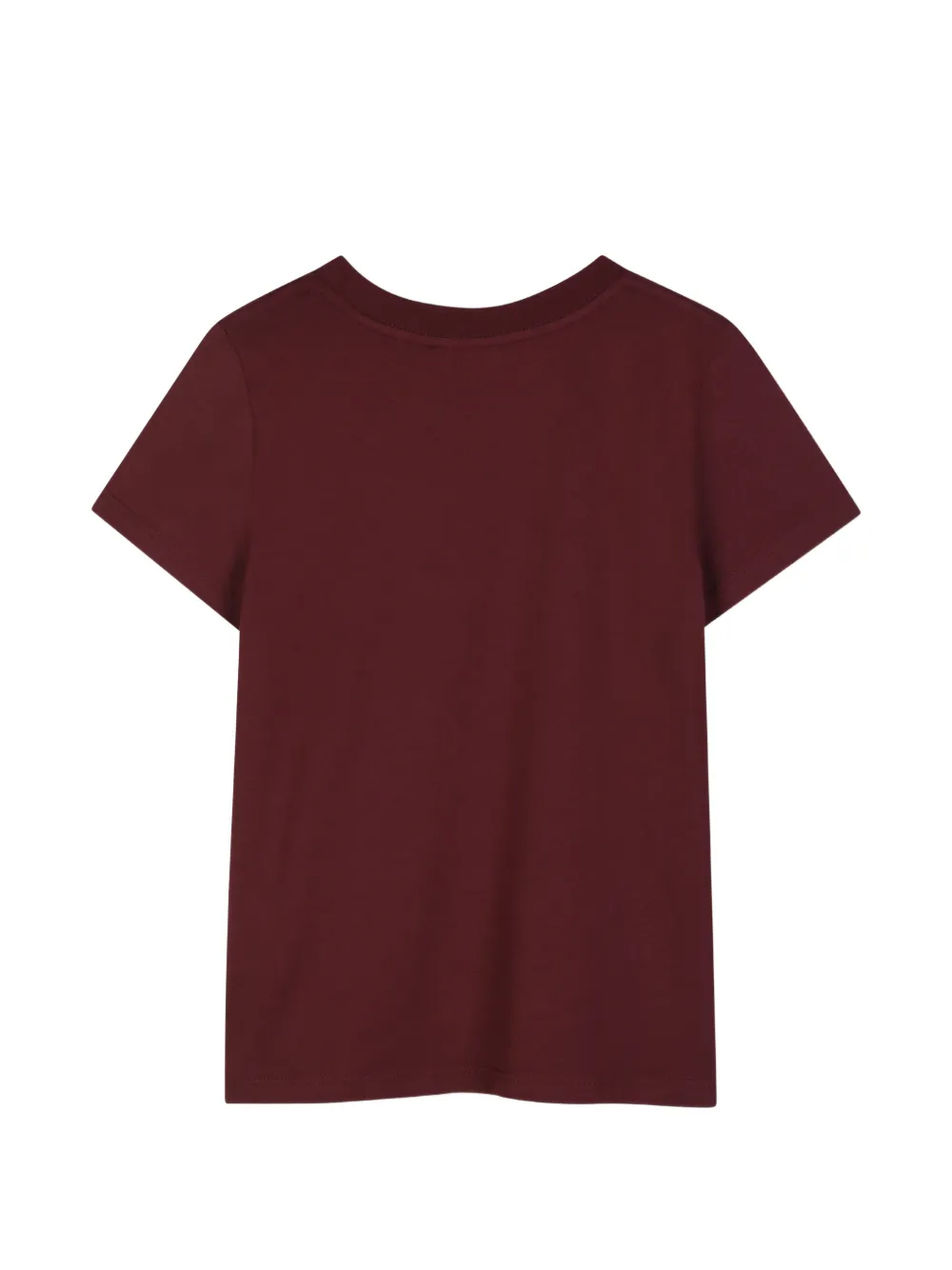 Chloé Kids Katoenen T-shirt met logoprint Rood