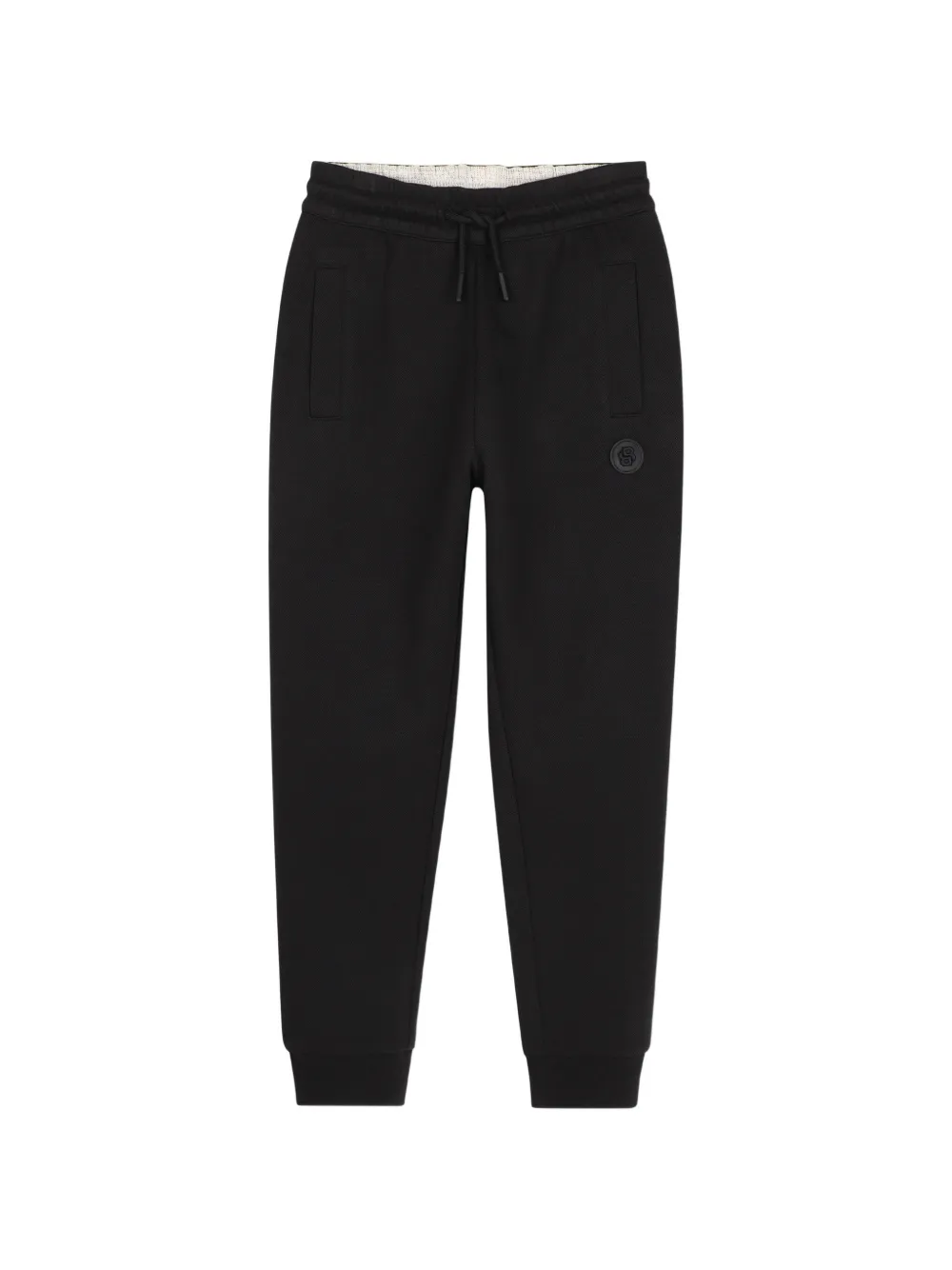 BOSS Kidswear logo-patch track pants - Schwarz