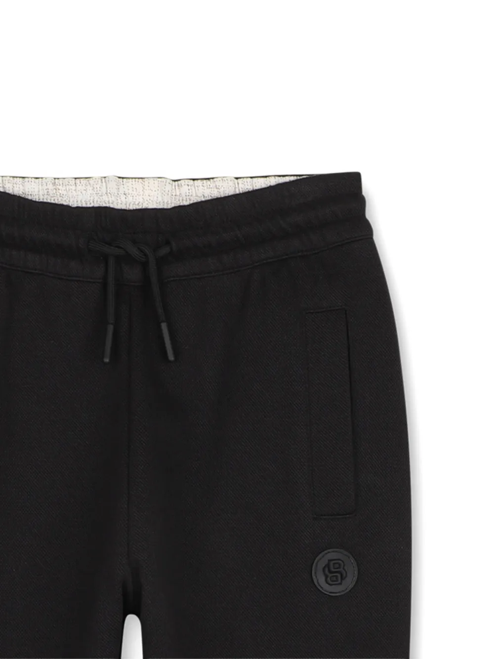 BOSS Kidswear Trainingsbroek met logopatch Zwart