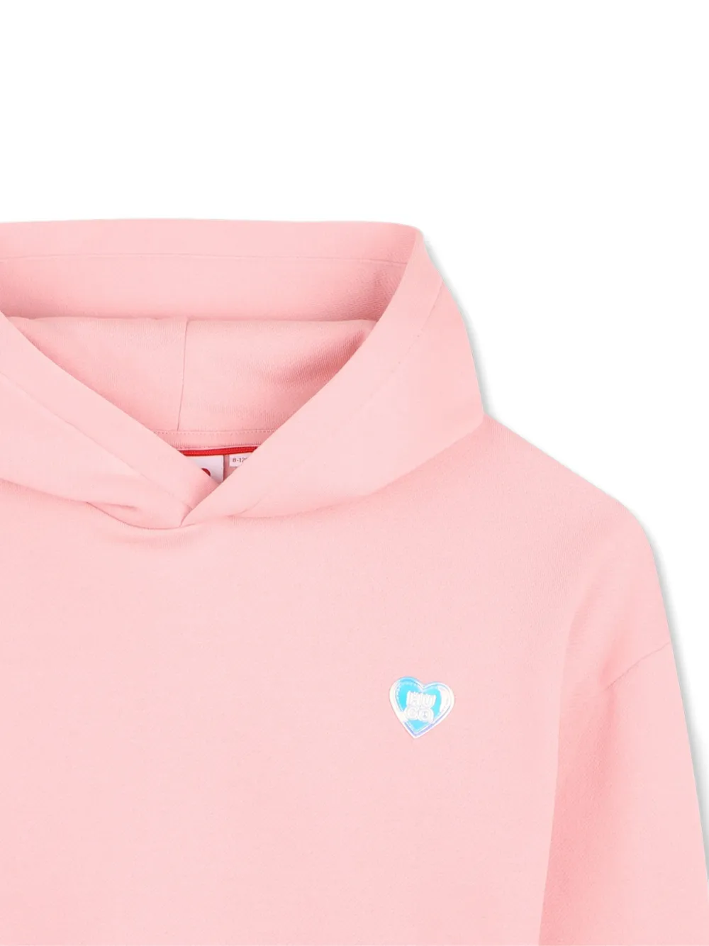 HUGO KIDS Hoodie met hartpatch Roze